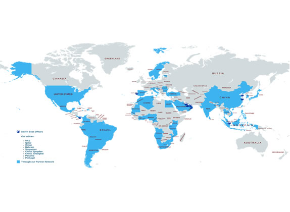 Seven Sea Group offices across the globe